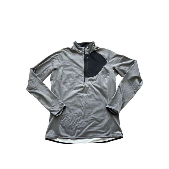 Patagonia Women’s Thermal Speedwork Zip-Neck – Size Large – Gray – Performance M - Picture 1 of 6